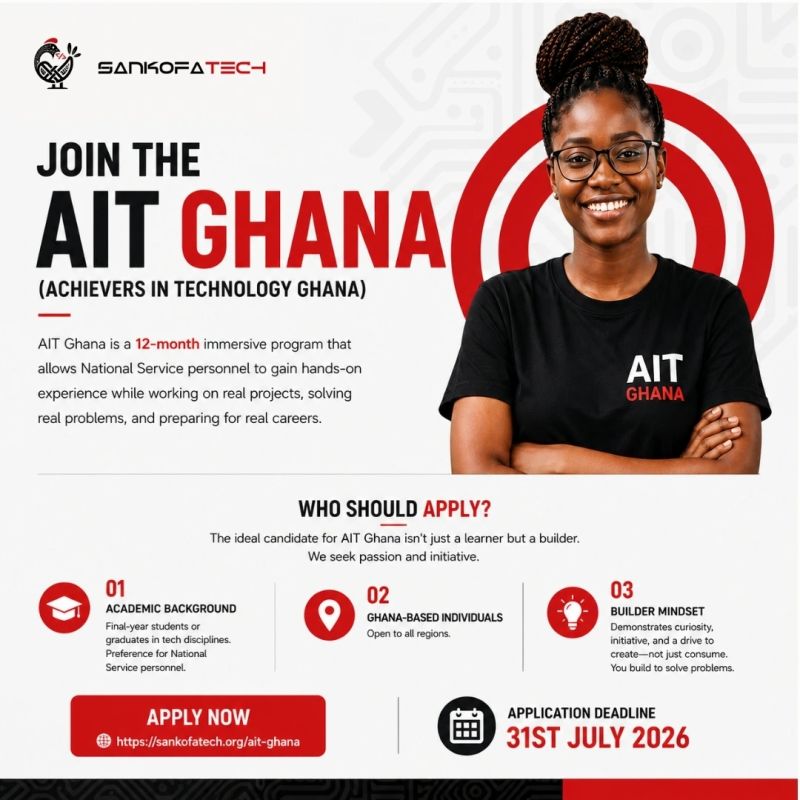Applications Open for AIT Ghana’s 12-Month Tech Programme