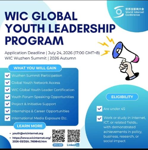 Applications Open for the WIC Global Youth Leadership Program 2026