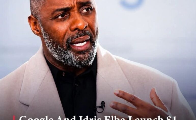 Google and Idris Elba Launch $1 Million AI Initiative to Support 100,000 African Creators