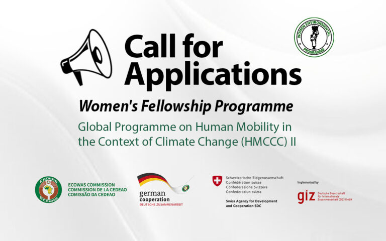 Applications Open for the Women’s Fellowship on Human Mobility and Climate Change (HMCCC)