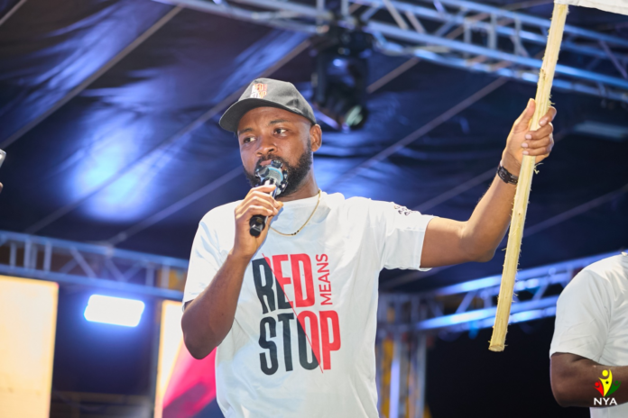 NYA CEO Rallies Ghanaian Youth to Reject Drug Abuse Under “Red Means Stop” Campaign